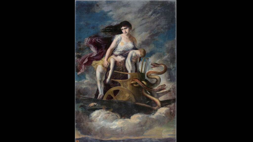 Medea con sus hijos muertos. Museo del Prado